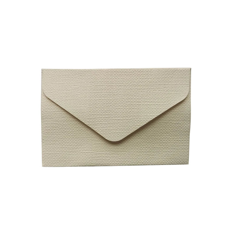 50pcs Wholesale Linen Textured Triangle Envelope Colorful Paper Wedding Party Invitation Greeting Card Brown wine red 105*70mm - Checkouts USA
