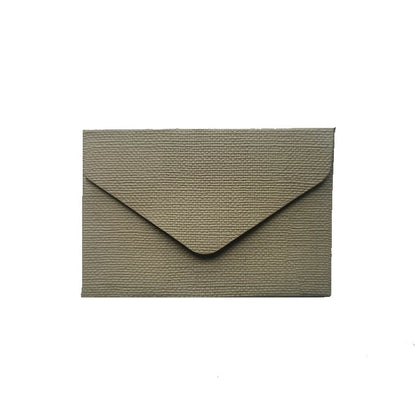 50pcs Wholesale Linen Textured Triangle Envelope Colorful Paper Wedding Party Invitation Greeting Card Brown wine red 105*70mm - Checkouts USA