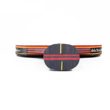5/6 Star Table Tennis Racket 2PCS Professional Ping Pong Racket Set Pimples - in Rubber Hight Quality Blade Bat Paddle with Bag - Checkouts UK