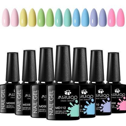 7pc Nail Gel Polish Set DIY Nail Art Design All For Decoration Soak Off UV Gel Long Lasting Manicure Painting Gel Vernis Kits - Checkouts UK