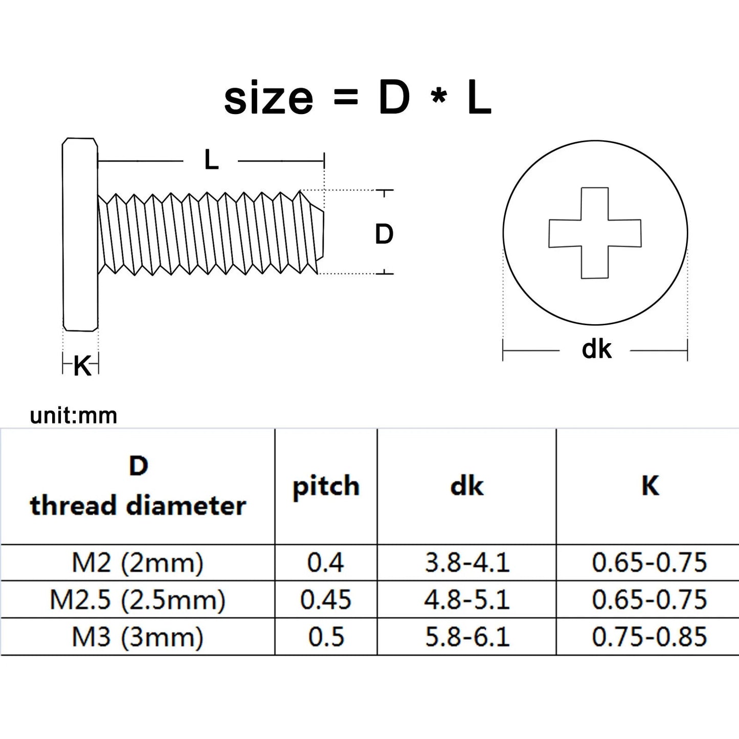800pcs/box Laptop Computer Screw Bolt M2 M2.5 M3 Silver Phillips Cross Ultra Thin Flat Wafer Head Mix Assortment Kit Set Steel - Checkouts USA