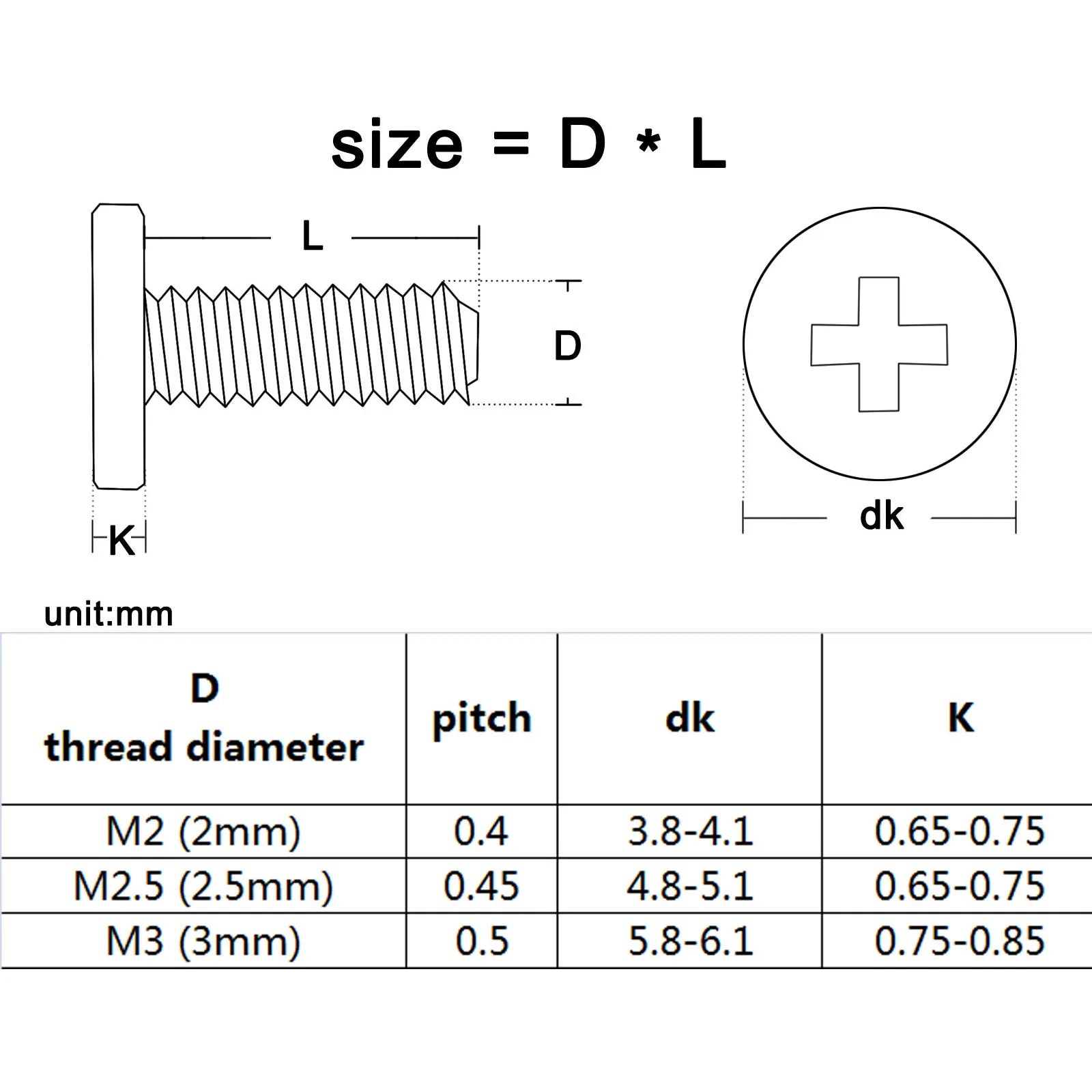 800pcs/box Laptop Computer Screw Bolt M2 M2.5 M3 Silver Phillips Cross Ultra Thin Flat Wafer Head Mix Assortment Kit Set Steel - Checkouts USA