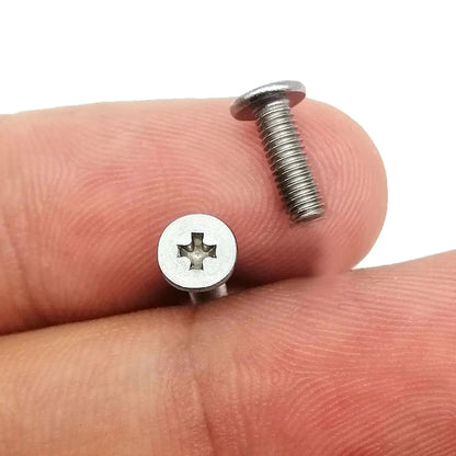 800pcs/box Laptop Computer Screw Bolt M2 M2.5 M3 Silver Phillips Cross Ultra Thin Flat Wafer Head Mix Assortment Kit Set Steel - Checkouts USA