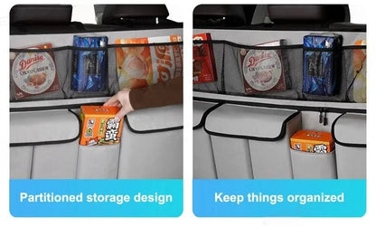 9 - Pocket Car Organizer Seat Back Hanging Storage Bag Wear - Resistant Oxford Colth SUV/MPV Trunk Organizer with Zipper - Checkouts USA