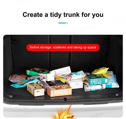 9 - Pocket Car Organizer Seat Back Hanging Storage Bag Wear - Resistant Oxford Colth SUV/MPV Trunk Organizer with Zipper - Checkouts USA