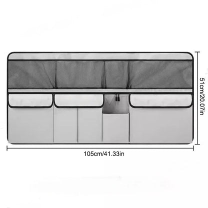 9 - Pocket Car Organizer Seat Back Hanging Storage Bag Wear - Resistant Oxford Colth SUV/MPV Trunk Organizer with Zipper - Checkouts USA