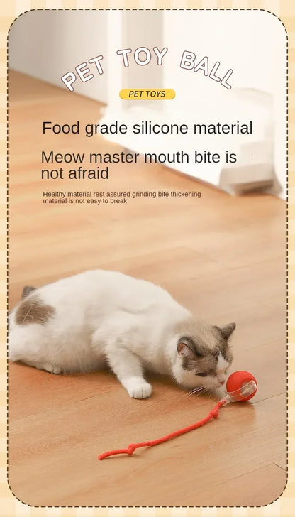 Cat Interactive Ball Training Self-moving Kitten Electric Cat Ball Toys Electronic Automatic Rolling Magic Ball Toys for Cat
