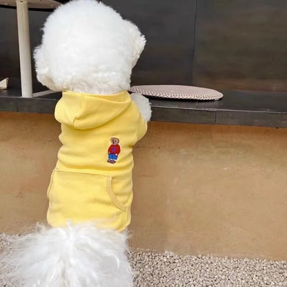 Autumn Thin Dog Hoodies Puppy Sweatshirt Chihuahua French Bulldog Clothing Solid Dog Costume Pet Dog Clothes for Dogs and Cats