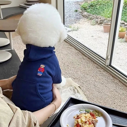 Autumn Thin Dog Hoodies Puppy Sweatshirt Chihuahua French Bulldog Clothing Solid Dog Costume Pet Dog Clothes for Dogs and Cats