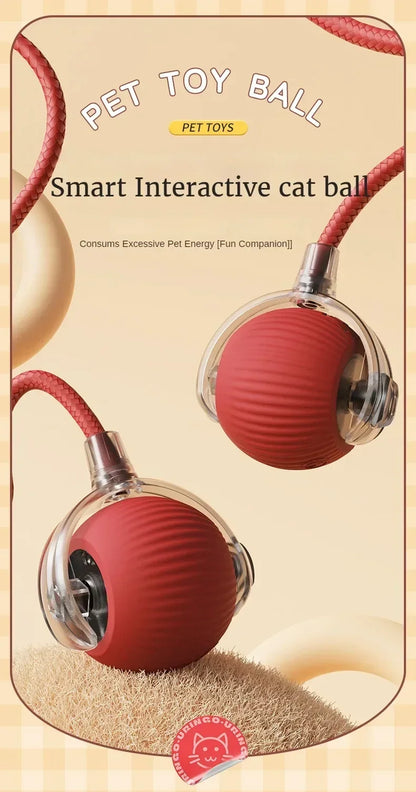 Cat Interactive Ball Training Self-moving Kitten Electric Cat Ball Toys Electronic Automatic Rolling Magic Ball Toys for Cat