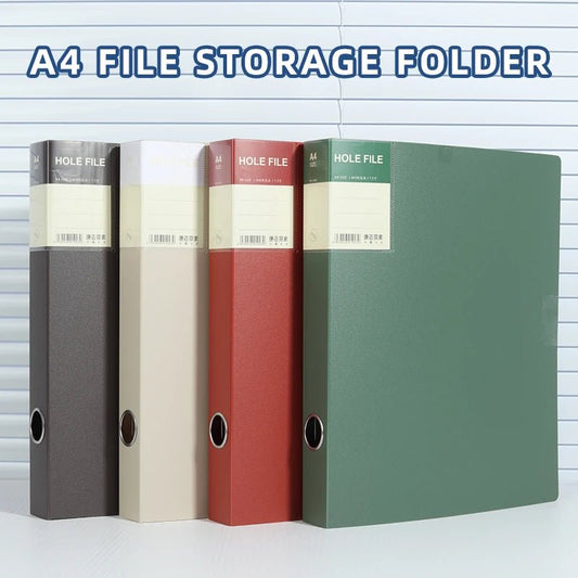 A4 4 - Ring Clear View Binder with Detachable Pages - 100 - Sheet Capacity Transparent Document Organizer - Checkouts USA