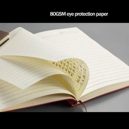 A5 A6 Sheepin Notebook Leather Office Journal Diary notepad Stationery Student Class lined NoteBook 160pages/240pages - Checkouts USA