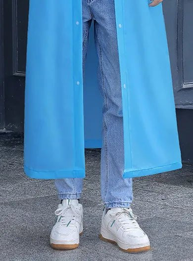 Adult Long Raincoats EVA Impermeable Waterproof Rain Coat Men Women Travel Hooded Beam Port Rain Poncho For Fishing Camping - Checkouts UK