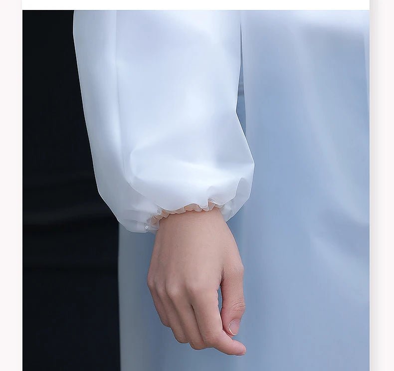 Adult Long Raincoats EVA Impermeable Waterproof Rain Coat Men Women Travel Hooded Beam Port Rain Poncho For Fishing Camping - Checkouts UK