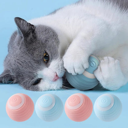 Automatic Moving Cats Toy Interactive Ball Rechargeable Rolling Electric Ball Home Pet Accessories Things for Supplies - Checkouts UK