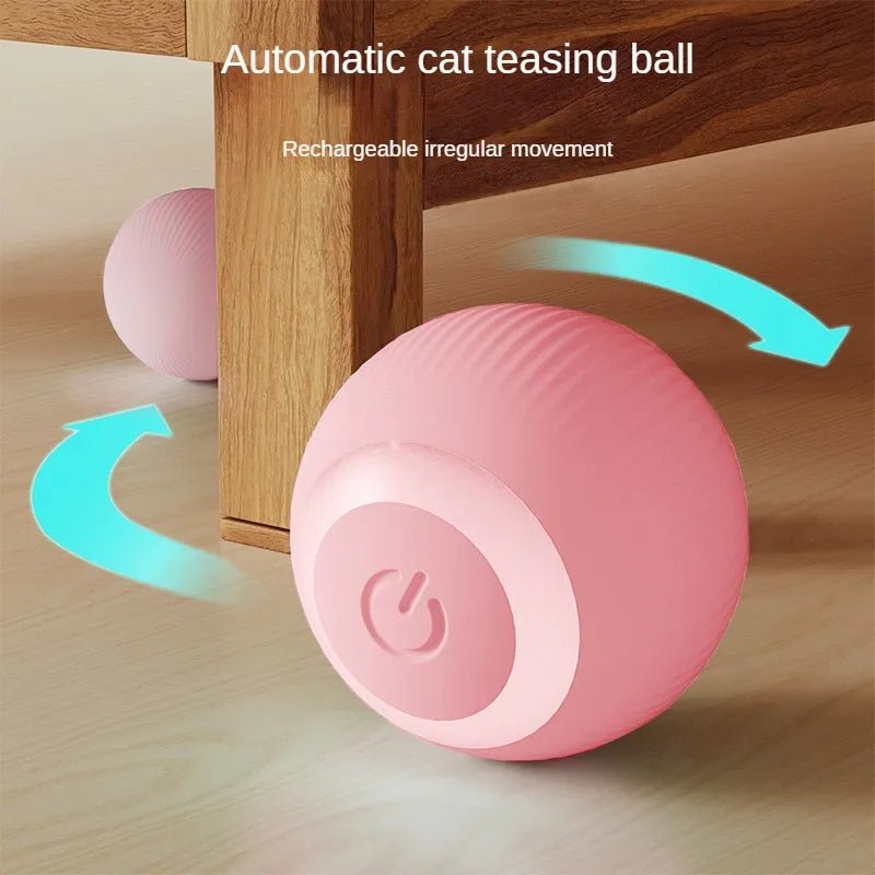 Automatic Moving Cats Toy Interactive Ball Rechargeable Rolling Electric Ball Home Pet Accessories Things for Supplies - Checkouts UK