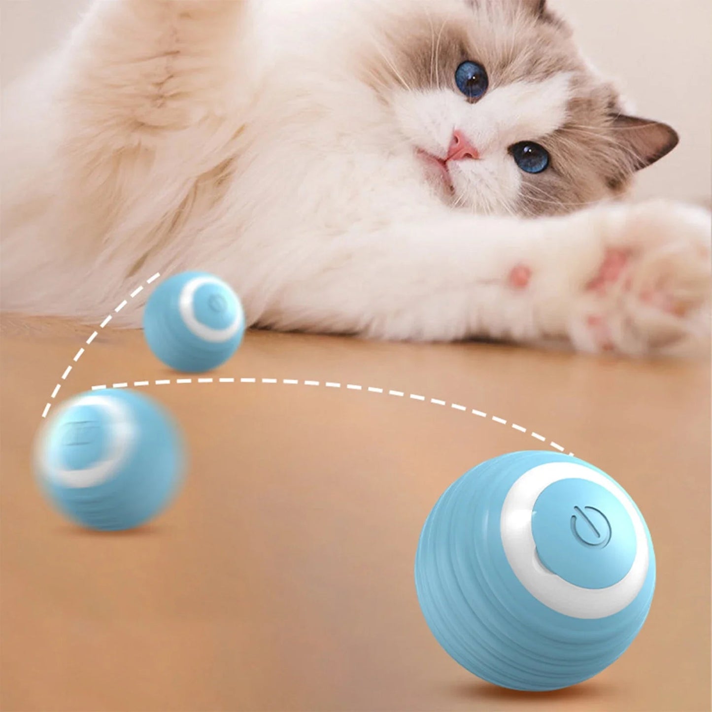 Automatic Moving Cats Toy Interactive Ball Rechargeable Rolling Electric Ball Home Pet Accessories Things for Supplies - Checkouts UK