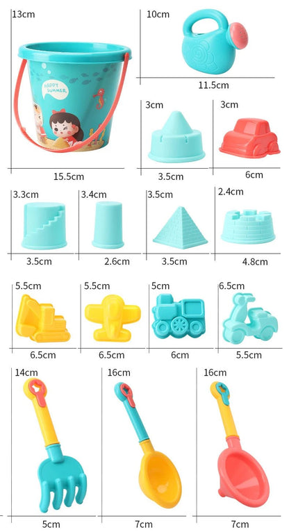 Beach Toys for Kids Sand Set Sand Bucket Beach Shovel Toys for Toddlers Summer Beach Game Children Toys Water Play Tools - Checkouts USA