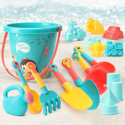 Beach Toys for Kids Sand Set Sand Bucket Beach Shovel Toys for Toddlers Summer Beach Game Children Toys Water Play Tools - Checkouts USA