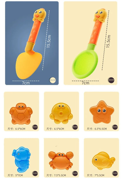 Beach Toys for Kids Sand Set Sand Bucket Beach Shovel Toys for Toddlers Summer Beach Game Children Toys Water Play Tools - Checkouts USA