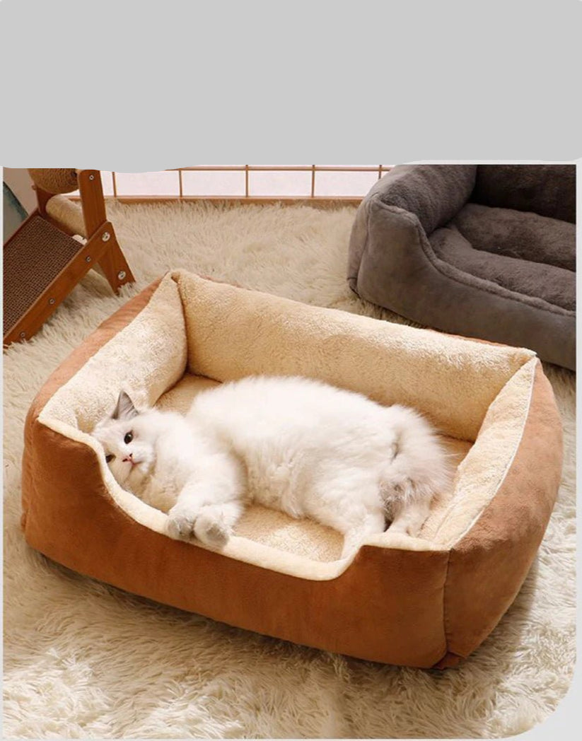 Bed for Cats Pet Products Cushions Kitten Goods Accessories Dog All Houses Supplies Things Accessory Habitats Basket House Beds - Furbury