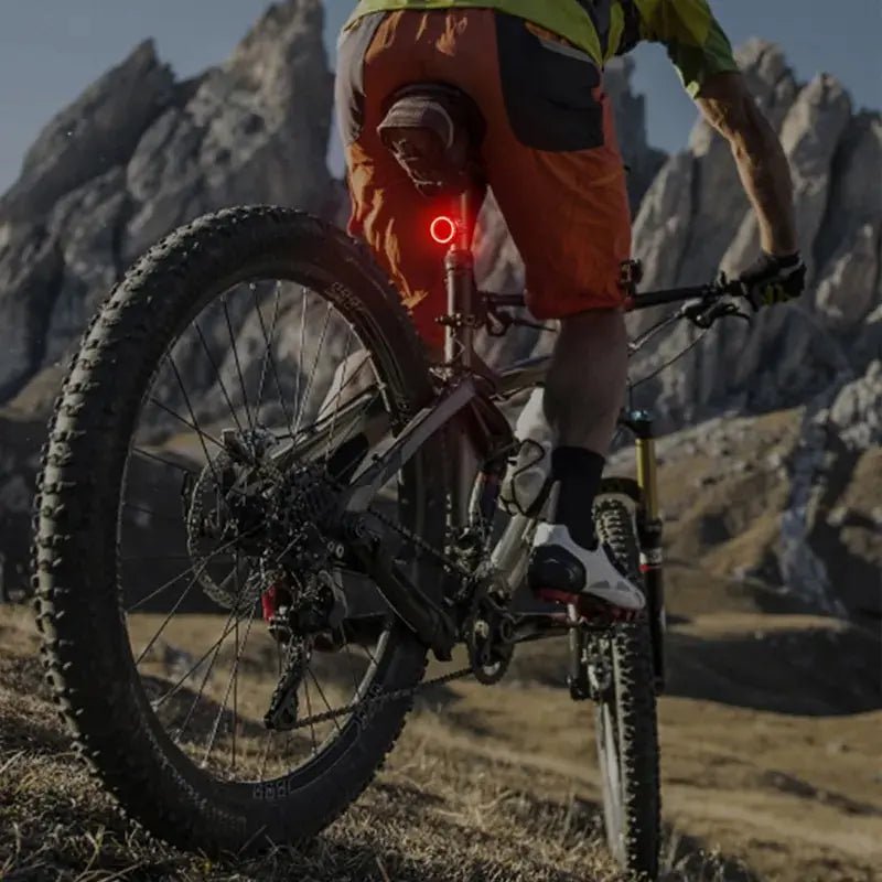 Bicycle Rear Light USB Charging High Visibility Multifunction Flashing With Brake Sensor Tail Light MTB Road Bike Lamps - Checkouts UK