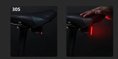 Bicycle Rear Light USB Charging High Visibility Multifunction Flashing With Brake Sensor Tail Light MTB Road Bike Lamps - Checkouts UK