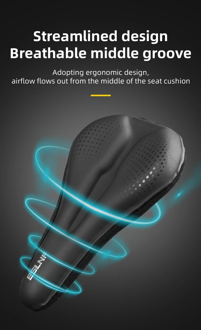 Bicycle Seat Cover - Soft Padding for Road Bikes, Gel Shock Absorption, Thickened & Comfortable, Suitable for Mountain Bik - Checkouts USA