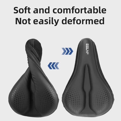 Bicycle Seat Cover - Soft Padding for Road Bikes, Gel Shock Absorption, Thickened & Comfortable, Suitable for Mountain Bik - Checkouts USA