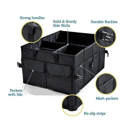 Big Capacity Car Storage Box Car Trunk Organizer Eco - Friendly Super Durable Collapsible Cargo Storage Tool Auto Trucks Trunk Box - Checkouts USA