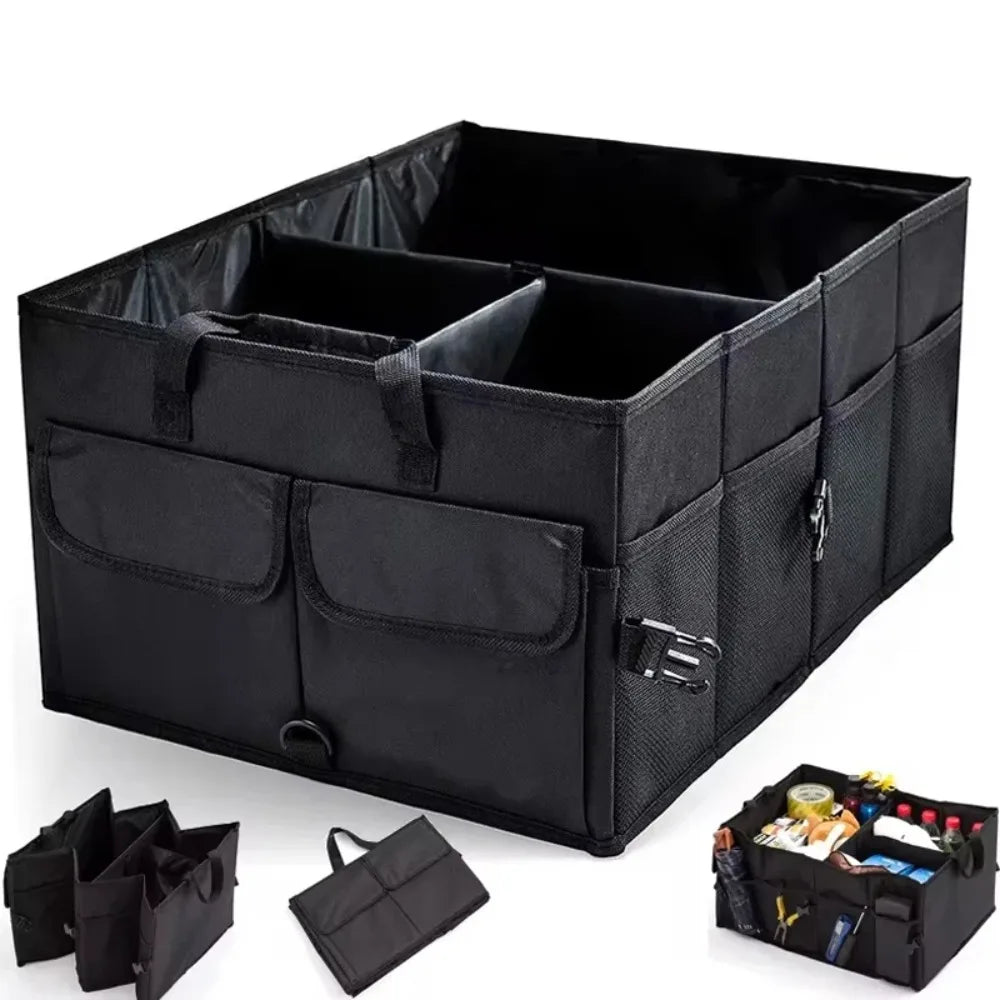 Big Capacity Car Storage Box Car Trunk Organizer Eco - Friendly Super Durable Collapsible Cargo Storage Tool Auto Trucks Trunk Box - Checkouts USA