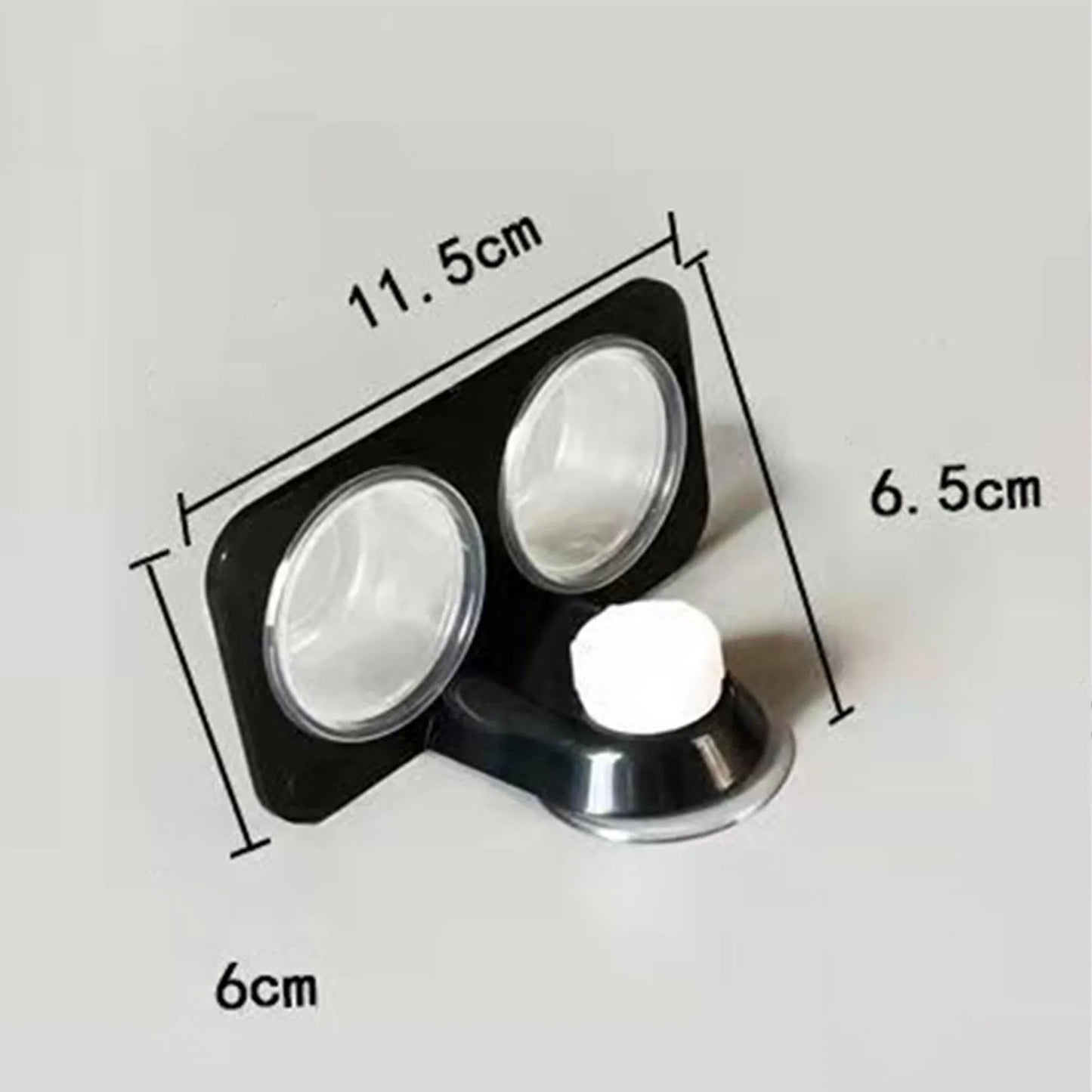 Black Plastic Gecko Feeder Ledge Space Saving Reptile Feeding Ledge for Lizard Gecko Pet Accessories Supplies - Furbury