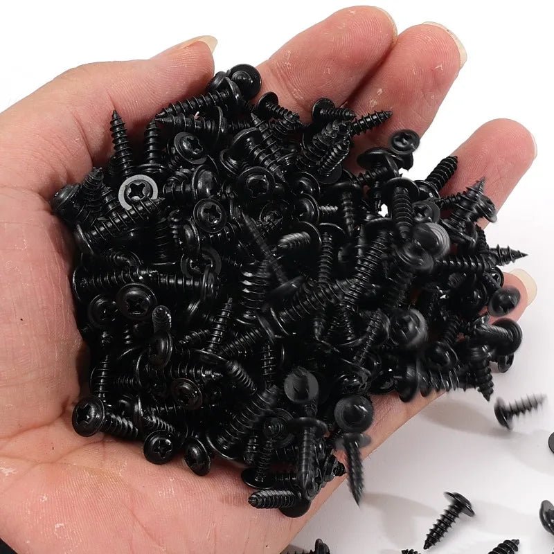 Black Self - Tapping Screw Cross Drill Woodworking Installation Fasteners Screws Household Hardware Repair Tools Assortment Kits - Checkouts USA