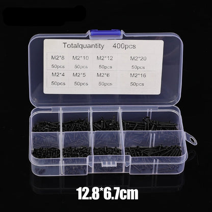 Black Self - Tapping Screw Cross Drill Woodworking Installation Fasteners Screws Household Hardware Repair Tools Assortment Kits - Checkouts USA