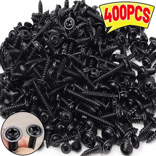Black Self - Tapping Screw Cross Drill Woodworking Installation Fasteners Screws Household Hardware Repair Tools Assortment Kits - Checkouts USA