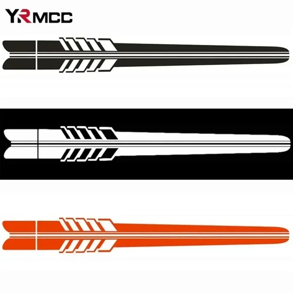 Car Side Stickers Racing Stripes Vehicle Universal Race Stripes Door Decals Skirt Vinyl Film Exterior Stickers for Accessories - Checkouts USA