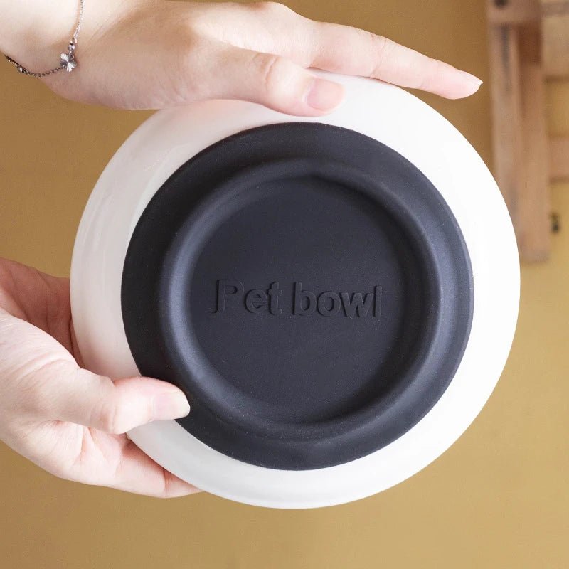 Cat Plates With Silicone Anti Slip Pad Pet Cat Snack Bowl Cute Kitten Food Bowl Pet Kitten Water Bowl Pet Supplies - Checkouts UK