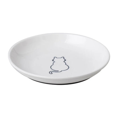 Cat Plates With Silicone Anti Slip Pad Pet Cat Snack Bowl Cute Kitten Food Bowl Pet Kitten Water Bowl Pet Supplies - Checkouts UK