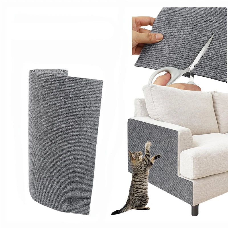 Cat Scratch Mat Trimmable Self - Adhesive Carpet Mat Pad Anti Cat Pet Scratcher Furniture Couch Corner Indoor Sofa Wall Protector - Furbury