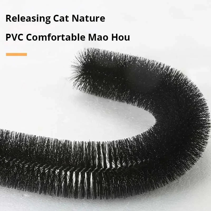 Cat Toy Arch Self Groome Pamper Feline with A Massage Grooming Rubbing Brush with Scratching Pad Toy for Cats Interactive Toys - Furbury