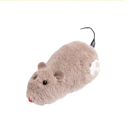 Cat Toys Clockwork Simulation Mouse No Batteries Durable Indoor Cat Hi - Lo Relieve Boredom Interactive Plush Toys Pet Toys - Checkouts UK