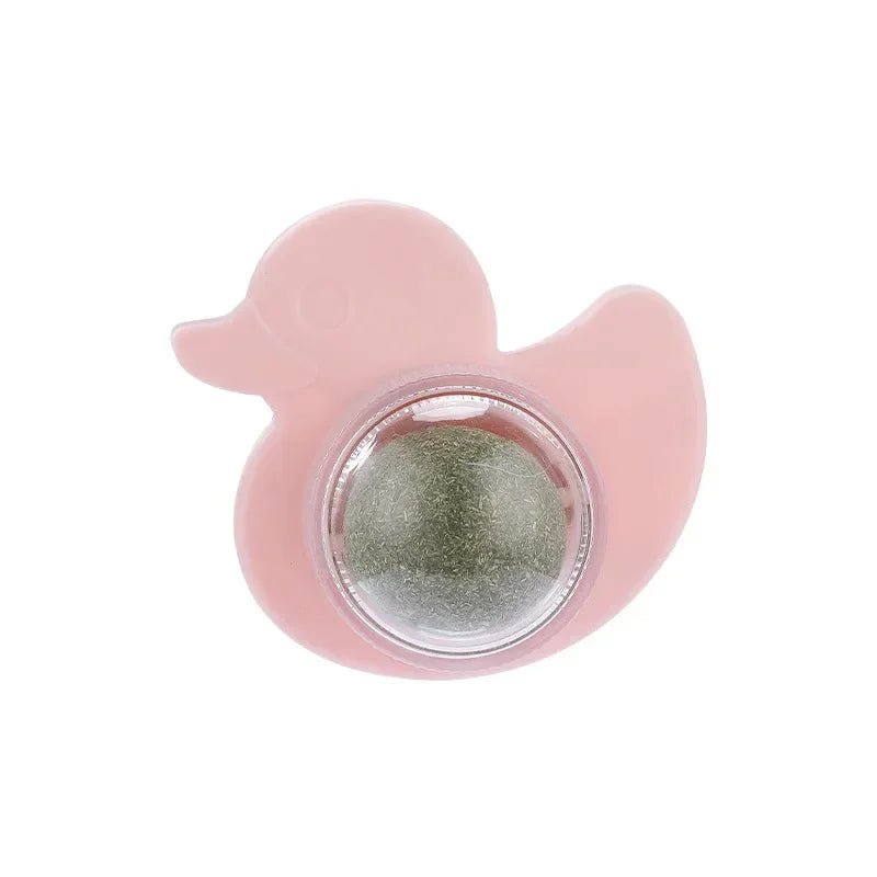 Cats Toys Natural Catnip Cat Rotatable Licking Catnip Wall Ball Toy Freshen Breath Remove Hair Balls Cat Accessories Pet Supply - Furbury