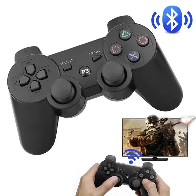 Controller for Sony PS3 Super Slim PC Joystick Gamepad for Play Station 3 Wireless Bluetooth Joy Pad 6 Axis Gyro Dual Vibration - Checkouts UK