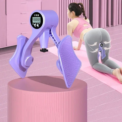 Digital Counter Hip Trainer Leg Trainers Pelvic Floor Muscle Strength Adjustable Leg Exerciser Inner Thigh Fitness Equipment - Checkouts USA