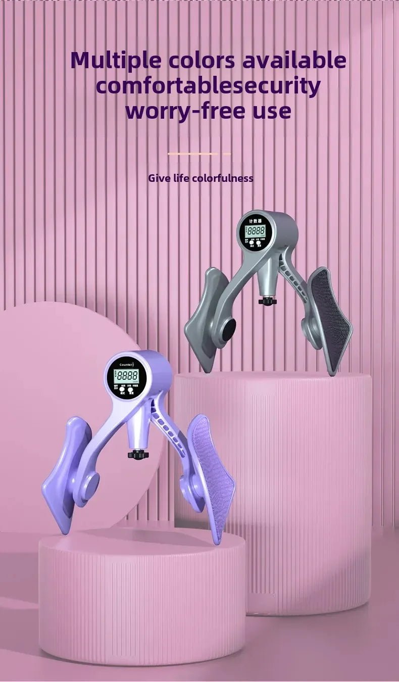 Digital Counter Hip Trainer Leg Trainers Pelvic Floor Muscle Strength Adjustable Leg Exerciser Inner Thigh Fitness Equipment - Checkouts USA