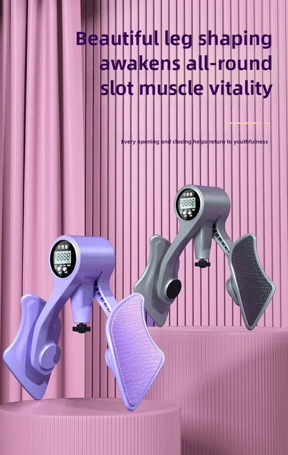 Digital Counter Hip Trainer Leg Trainers Pelvic Floor Muscle Strength Adjustable Leg Exerciser Inner Thigh Fitness Equipment - Checkouts USA