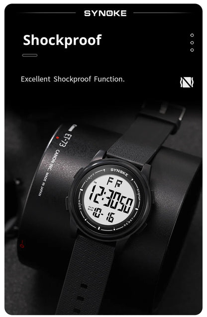 Digital Watch Waterproof with Stopwatch Alarm Ultra - Thin Super Wide - Angle Display Digital Wrist Watches For Men Women - Checkouts USA