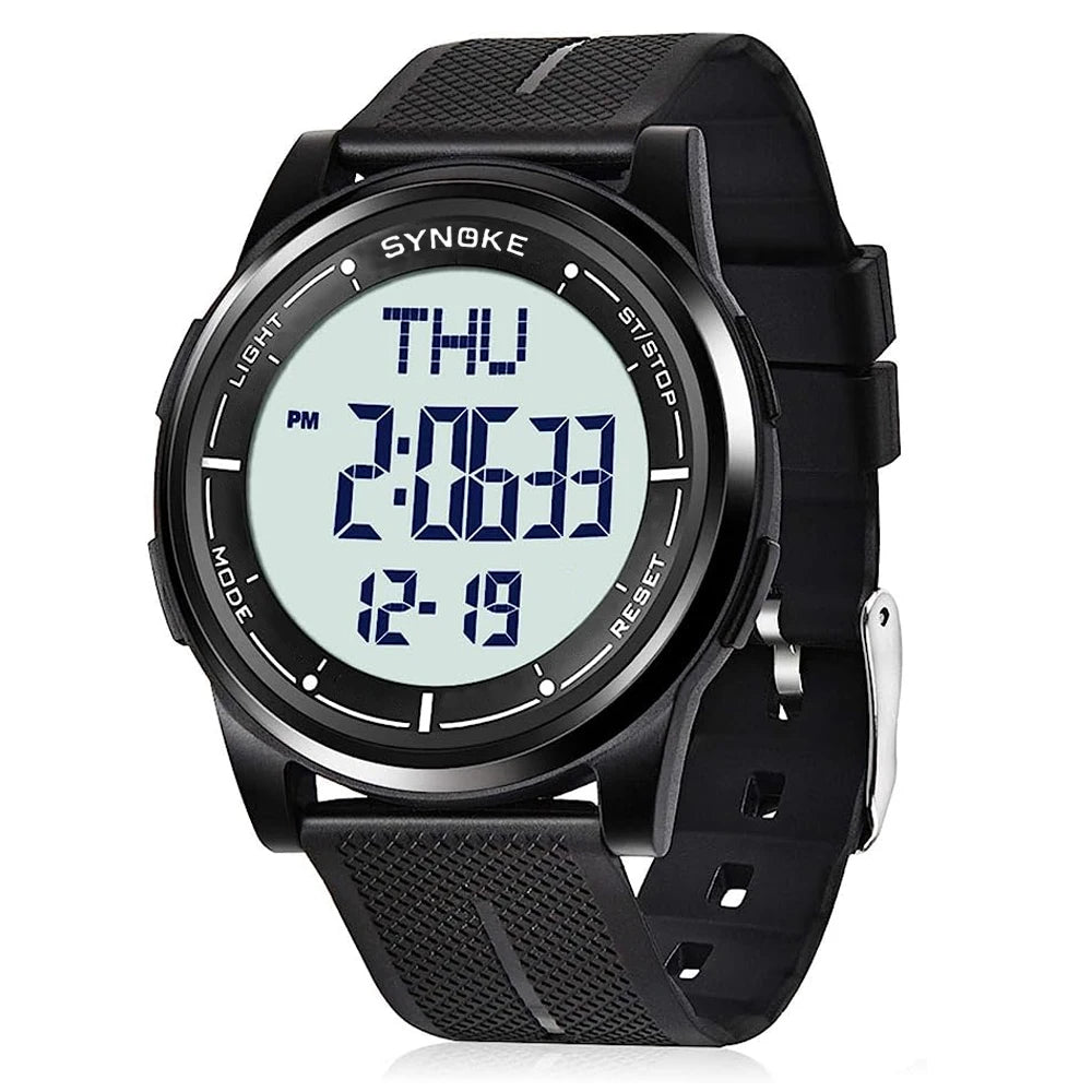 Digital Watch Waterproof with Stopwatch Alarm Ultra - Thin Super Wide - Angle Display Digital Wrist Watches For Men Women - Checkouts USA