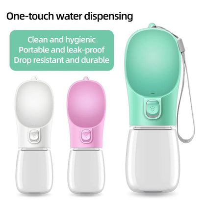 Dog Water Bottle For Pet Dogs Cats Water Feeder Bowls Outdoor Travel Leakproof Puppy Drinking Container Pug Chihuahua Labrador - Checkouts UK