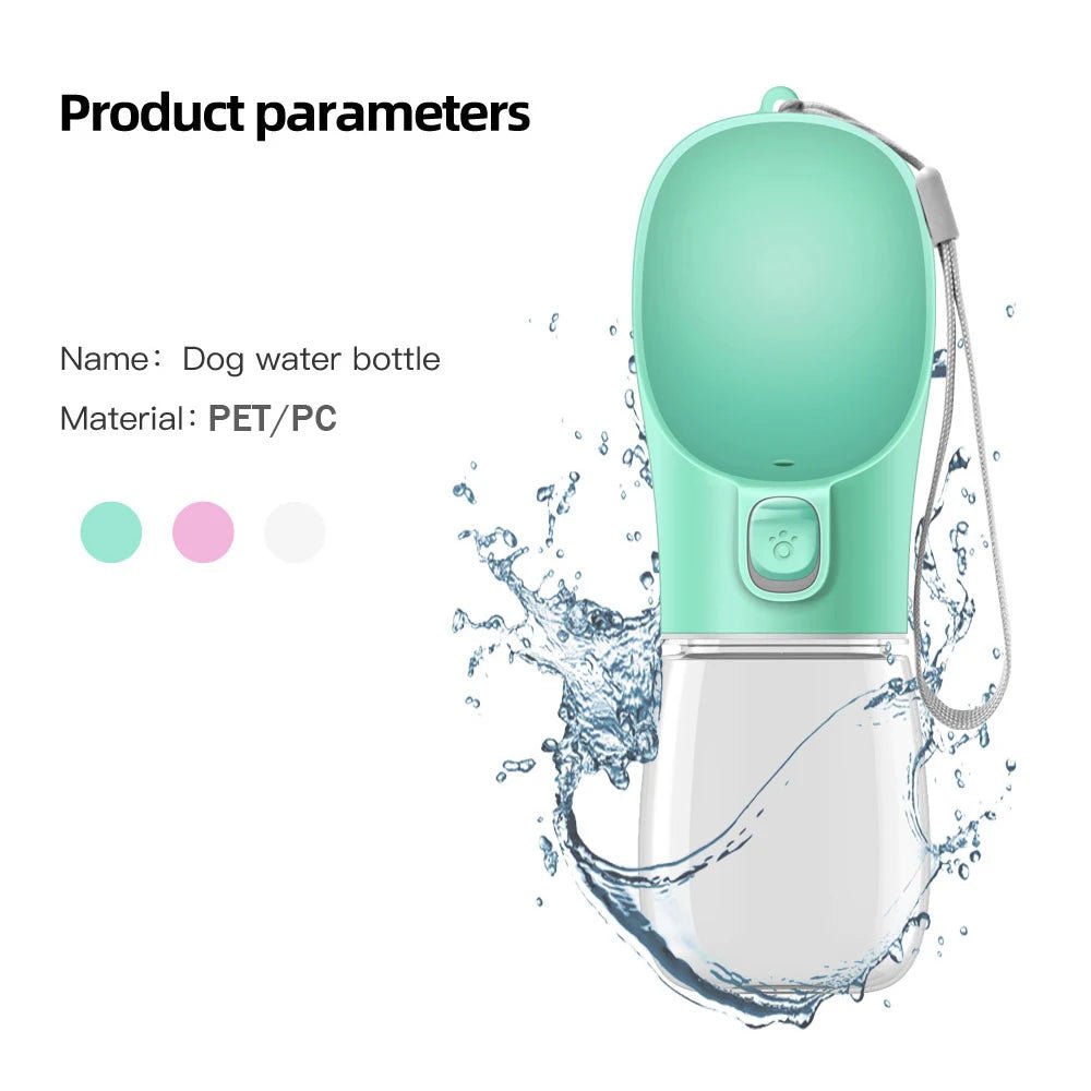 Dog Water Bottle For Pet Dogs Cats Water Feeder Bowls Outdoor Travel Leakproof Puppy Drinking Container Pug Chihuahua Labrador - Checkouts UK